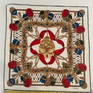 Celine Multicolor Silk Scarf